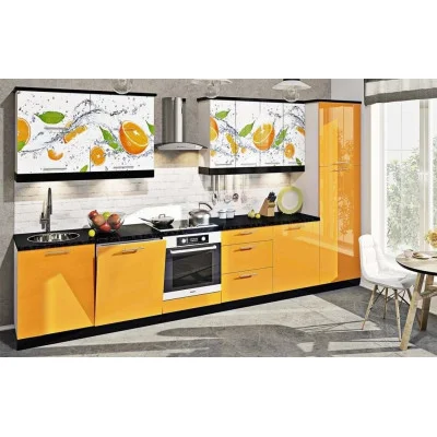 Kitchen "Painted high gloss with printing" KX-6747